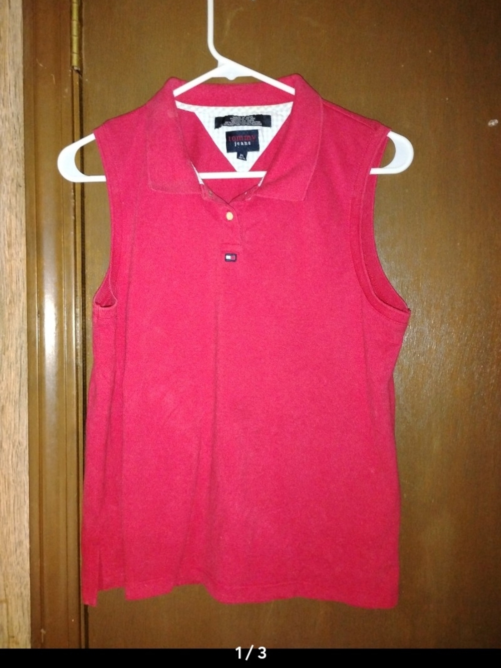Tommy Hilfiger Sleeveless Polo Tank - Red